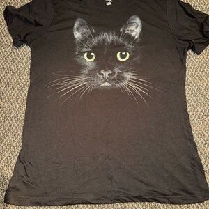 Black Cat Graphic T-Shirt
